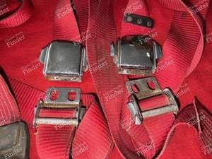 Red seat belt set - CITROËN DS / ID - thumb-6