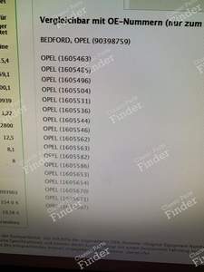 Front brake pads - OPEL Ascona (C) - 20939- thumb-2