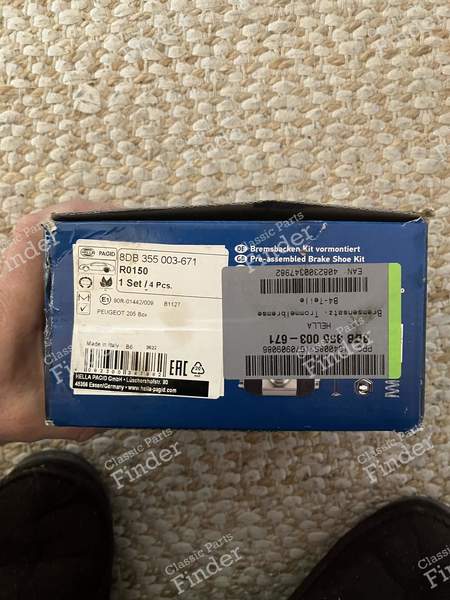 Kit de freins arrière premontés, freins a tambours - PEUGEOT 205 - 8DB 355 003-671- 2