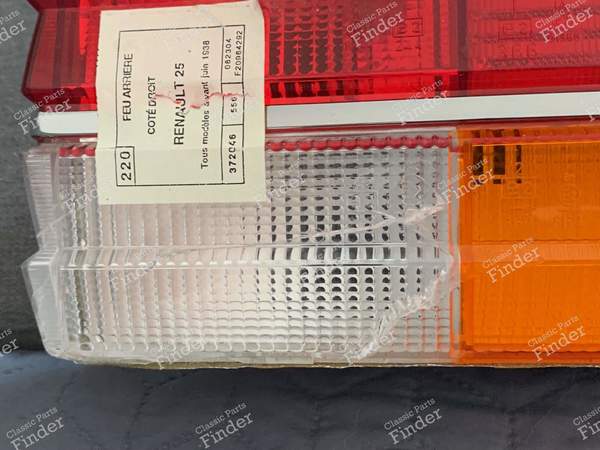 Right rear light - Phase 1 - RENAULT 25 (R25) - 20980- 1