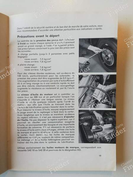 Service manual (in French) - OPEL Kapitän / Admiral / Diplomat - 2871405- 5
