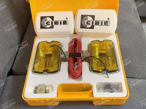 Cibié 35 Iode' set Chrome fog lamps - RENAULT 5 / 7 (R5 / Siete)