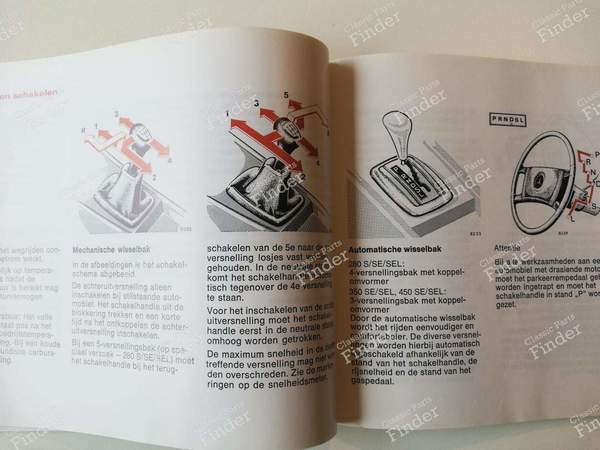 Owner's manual - S-Class in Dutch - MERCEDES BENZ S (W116) - A1165843496 / 65004797- 6