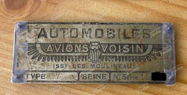 Herstellerschild - AVIONS VOISIN C7 - 0