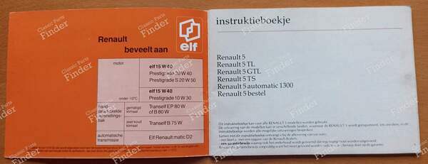 Flight Manual - RENAULT 5 / 7 (R5 / Siete) - 7701446642- 1