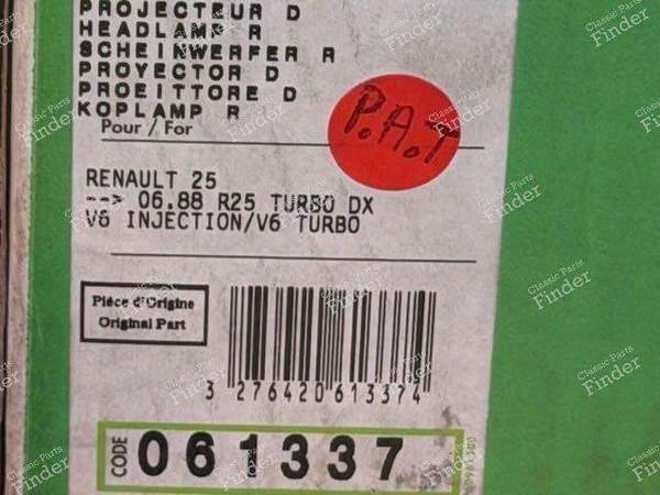 Pair of headlight lenses - RENAULT 25 (R25) - 32764206133 74/81- 4