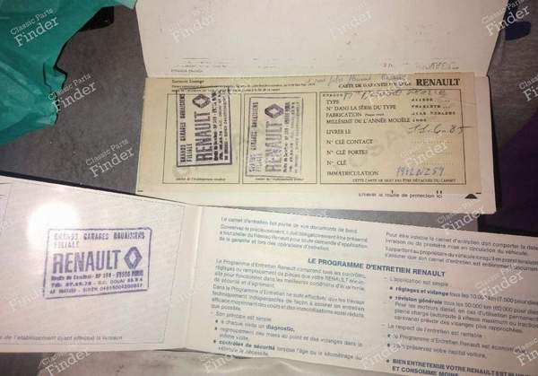 Pochette avec manuel d'utilisation - RENAULT Espace I - 60 25 070 618 - NE 492 ?- 2