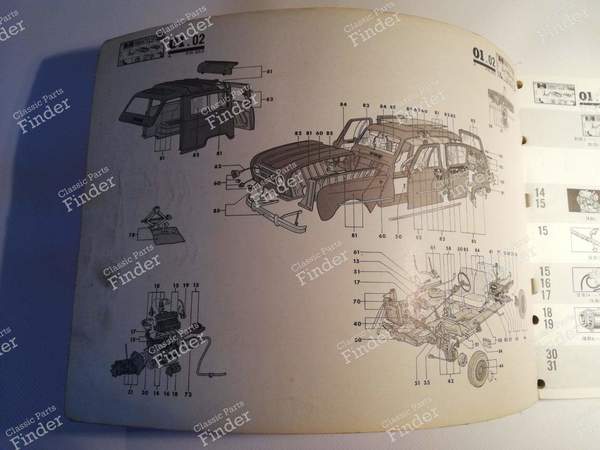 Ersatzteilkatalog - RENAULT 4 / 3 / F (R4) - P.R. 953 / 7701435669- 2
