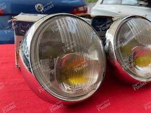 Two MARCHAL AMPLILUX headlights for DS/ID, or others - PEUGEOT 404 Coupé / Cabriolet - 61282203 (?)- thumb-3
