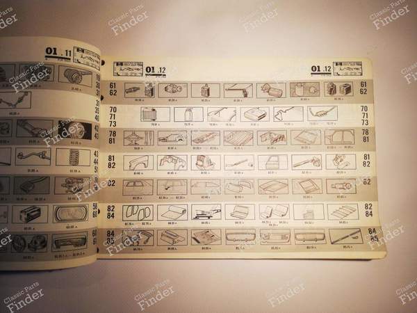 Spare parts catalog for R15 TL and TS - RENAULT 15 / 17 (R15 - R17) - P.R. 960 / 7701432017- 1