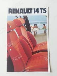 Renault 14 TS brochure for RENAULT 14 (R14)
