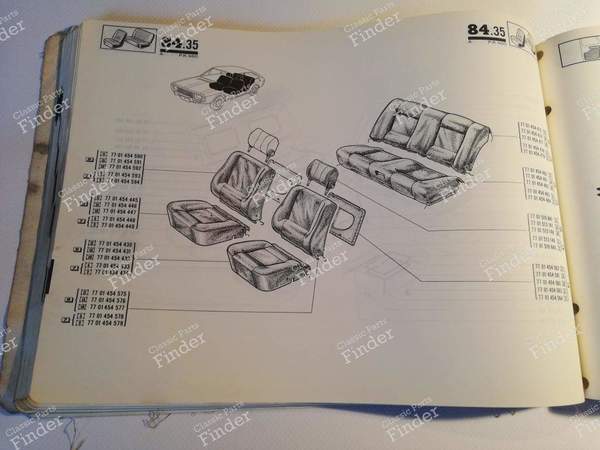 Spare parts catalog for R15 TL and TS - RENAULT 15 / 17 (R15 - R17) - P.R. 960 / 7701432017- 4