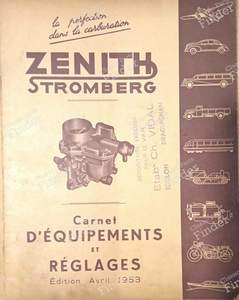 Notizbücher Vergasereinstellungen Zenith 1953 - BMW 328