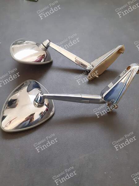 2 lange Rückspiegel aus Edelstahl - CITROËN DS / ID - TPRT 90- 0