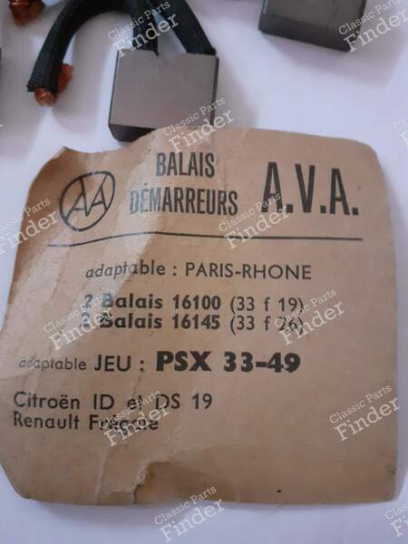 Balais pour démarreur Paris-Rhône - CITROËN DS / ID - PSX33.49- 1