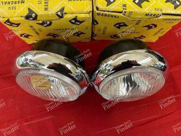 Pair of complete headlights - RENAULT 4 CV - ABTP 496- 5