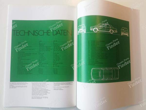 Brochure commerciale versions 6 cylindres - MERCEDES BENZ S (W116) - 1478/0001/1972- 7