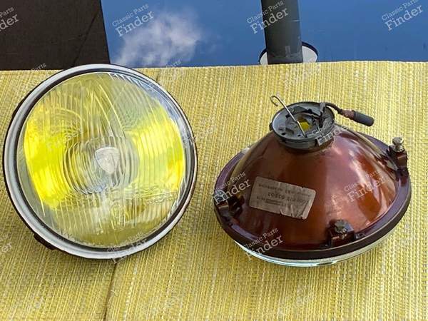 2 Optiken "Marchal" für Mittelscheinwerfer A 110, CG, Citroen DS - ALPINE A110 - 106 / 61263903- 2