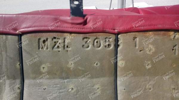 Rote Leder-/Vinyl-Sitzbank für Golf 1 Cabriolet - VOLKSWAGEN (VW) Golf I / Rabbit / Caddy / Jetta - 155 885 375 / MZL 3058- 6