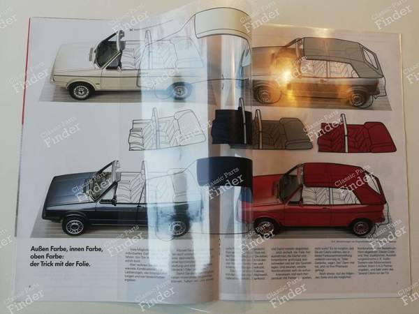 Flyer Golf Cabriolet Quartett - VOLKSWAGEN (VW) Golf I / Rabbit / Caddy / Jetta - 606/1190.29.00- 3