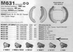 Rear brake kit for 1.2 'Easy' (C0630) with ABS - RENAULT Twingo I - K191- thumb-3