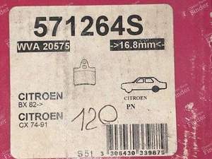 Set of rear brake pads - CITROËN CX - 571264S / WVA 20575- thumb-2