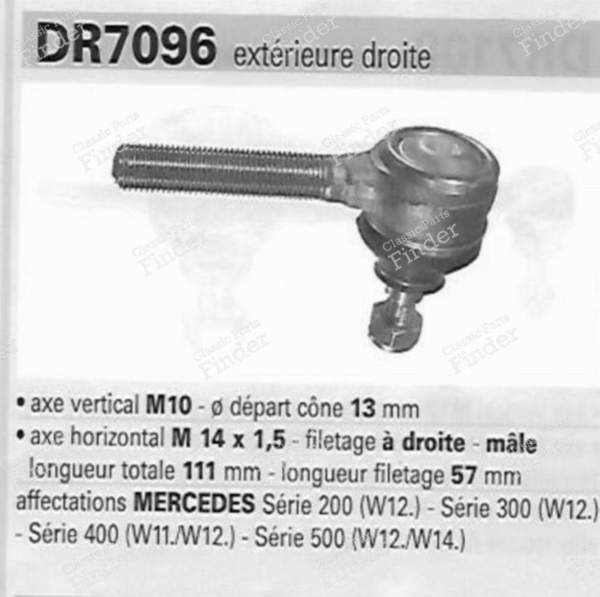 Paar äußere Kugelgelenke links und rechts - MERCEDES BENZ S (W126) - (MGA DR7096/8096)- 2