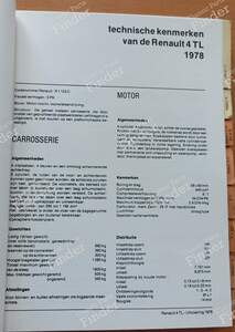 Technical Specifications Manual - Renault Model Lineup, 1978 - RENAULT 12 / Virage (R12) - thumb-3