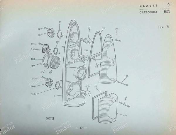 Spare parts catalog - FIAT 1800 / 2100 - 110.275- 6