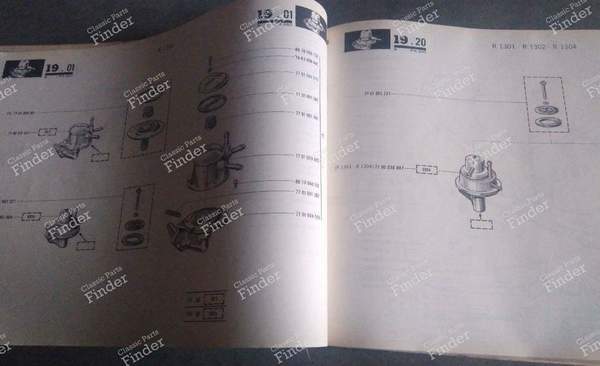 Catalogue pièces de rechange pour Renault 15 Phase 1 - RENAULT 15 / 17 (R15 - R17) - P.R.960- 1