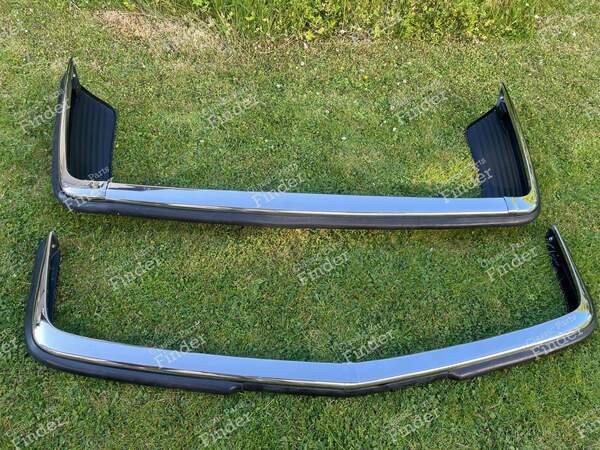 Front + Rear Early Euro Chrome Bumpers - MERCEDES BENZ SL (R107) - 0