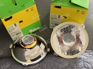 2 Scheinwerferoptiken Cibié 155 - RENAULT 6 (R6) - 155 / 061667- thumb-1