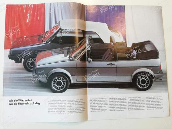 Flyer Golf Cabriolet Quartett - VOLKSWAGEN (VW) Golf I / Rabbit / Caddy / Jetta - 606/1190.29.00- 1