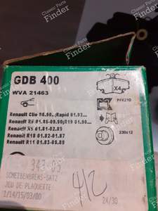 Front brake pads - RENAULT Clio 1 - GDB400- thumb-1