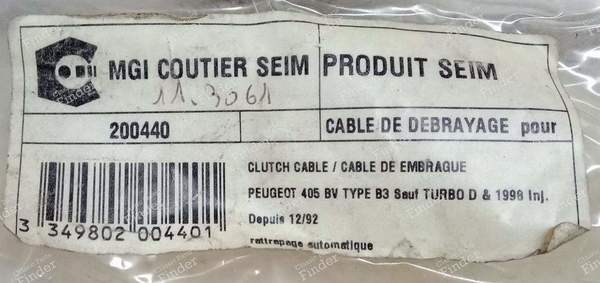 Câble de débrayage ajustage automatique - PEUGEOT 405 / Pars / Khazar - 200440- 4