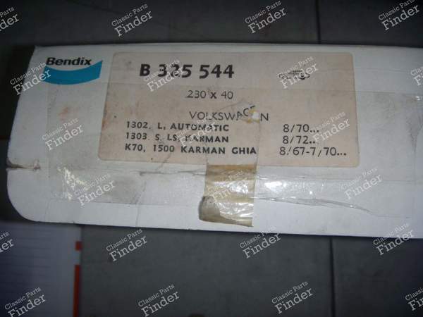 Brake linings - VOLKSWAGEN (VW) Karmann-Ghia (Typ 14) - B325544- 1
