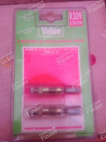 2 DIESELGLÜHKERZEN - RENAULT 9 / Alliance / Broadway / 11 / Encore (R9 / R11) - R309C202R