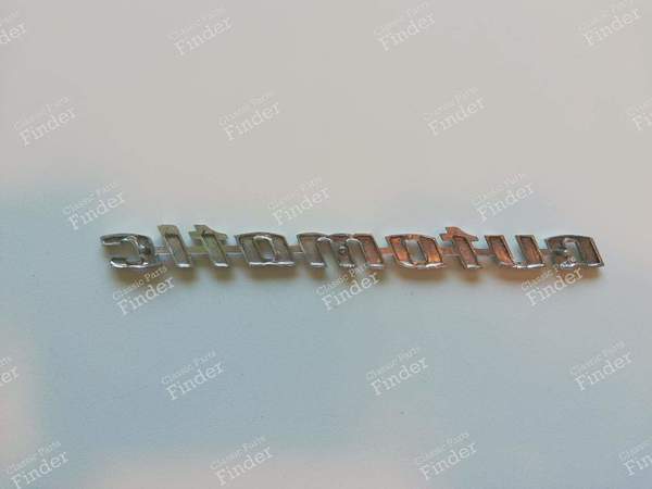 Automatic' trunk sign - VOLKSWAGEN (VW) 1500 / 1600 (Typ 3) - 083111003- 4