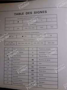 Spare parts catalog - PEUGEOT 403 - thumb-1