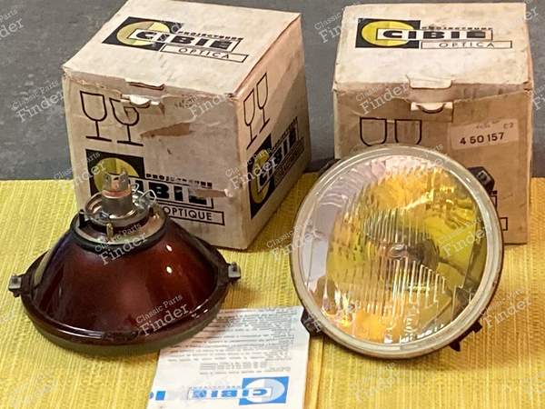 2 Cibié 200 Optiken für Renault (diverse) - RENAULT Dauphine / Ondine - 200 / A 14512- 1