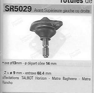 Paar obere vordere Kniescheibe links oder rechts - SIMCA-CHRYSLER-TALBOT Horizon - QSJ262S- thumb-3