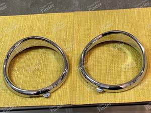 Cerclages de phares à " casquettes " pour Renault 4CV - RENAULT 4 CV