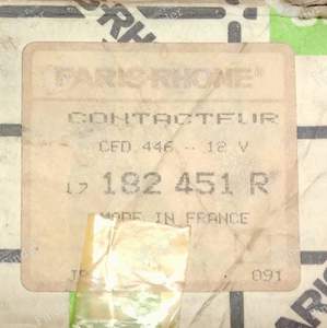 Relais démarreur Paris-Rhône - Multimarques - RENAULT 8 / 10 (R8 / R10) - 182451R- thumb-4