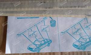 Aufkleber für Renault 9 für RENAULT 9 / Alliance / Broadway / 11 / Encore (R9 / R11)