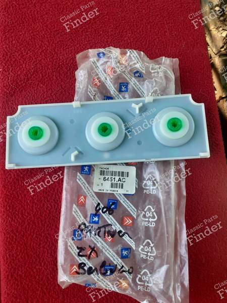 Façade commande de chauffage - PEUGEOT 406 - 6451AC- 1