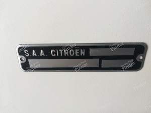 Blanko-Motorkennzeichnungsschild - Gepresst - CITROËN DS / ID - thumb-9