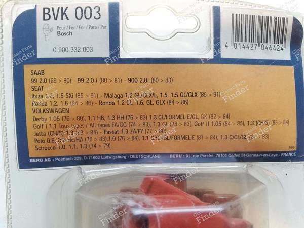 Tête et rotor d'allumeur pour Peugeot, VW, Audi, Seat, Fiat, Saab - PEUGEOT 505 - BVK003 / 0900332003- 2