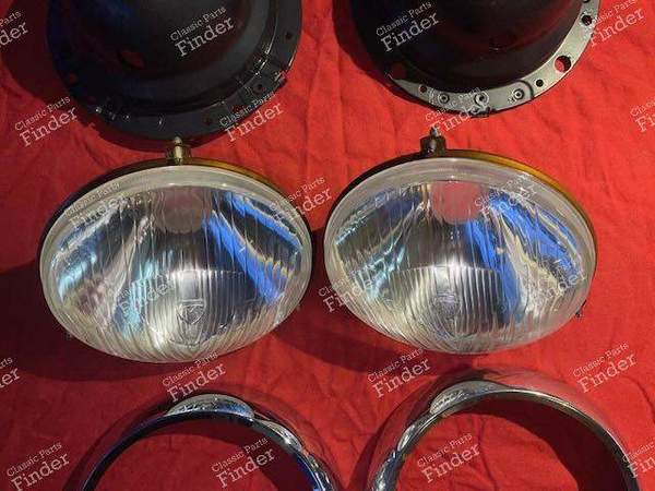 Pair of headlights with integrated pilot light + bulb connection kit - CITROËN DS / ID - 2