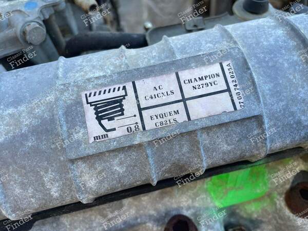 Motor, Version 1.7 mit Vergaser - RENAULT 9 / Alliance / Broadway / 11 / Encore (R9 / R11) - 4