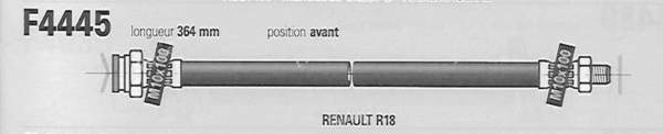 Schlauchpaar vorne links und rechts - RENAULT 18 (R18) - F4445- 1